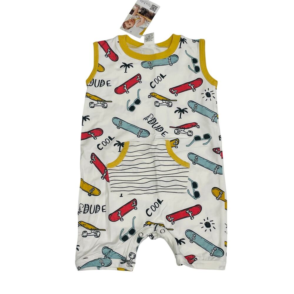 NWT Tesa Babe Newborn Good Vibes Romper